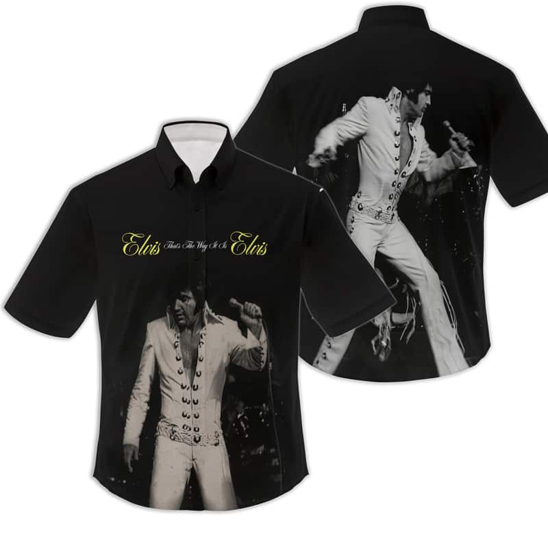 King Of Rock And Roll Elvis Presley Hawaiian Shirt Gift For Music Lovers