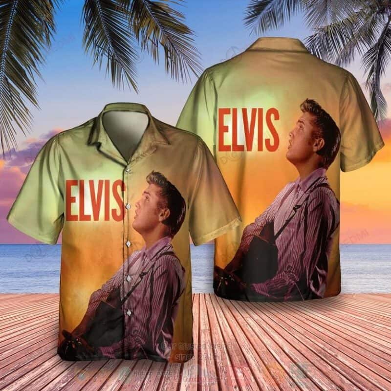 Elvis Presley Hawaiian Shirt Beach Gift For Elvis Lovers