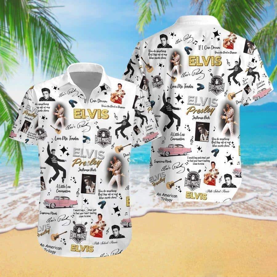 The King Elvis Presley Hawaiian Shirt Gift For Elvis Lovers