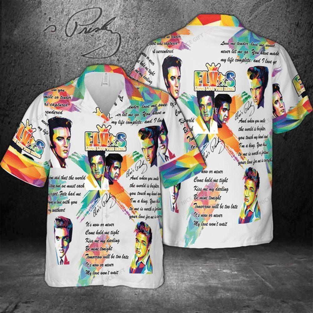 The King Of Rock And Roll Elvis Presley Hawaiian Shirt Cool Gift For Music Lovers