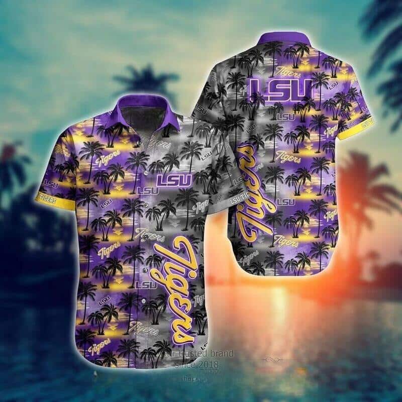 Vintage LSU Tigers Hawaiian Shirt Beach Gift For Friend