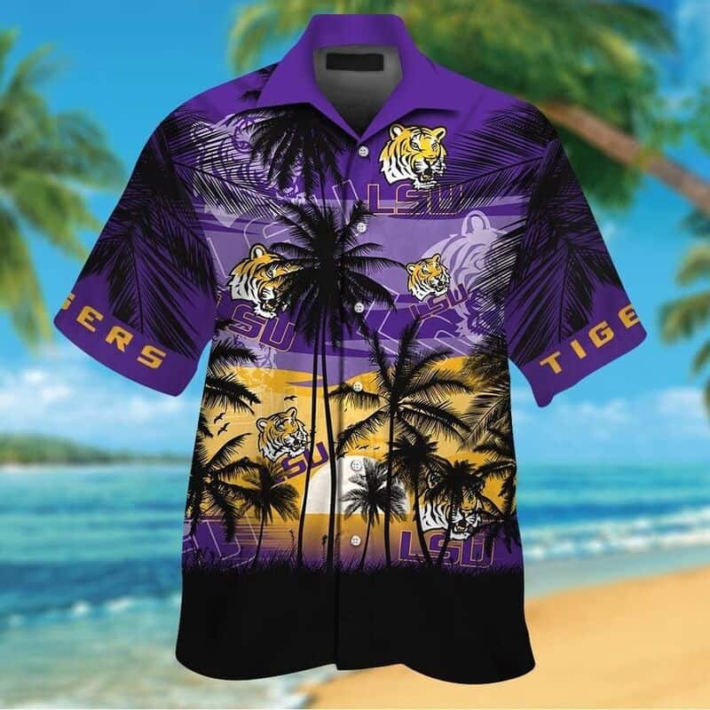 LSU Tigers Hawaiian Shirt Beach Gift For Football Lovers