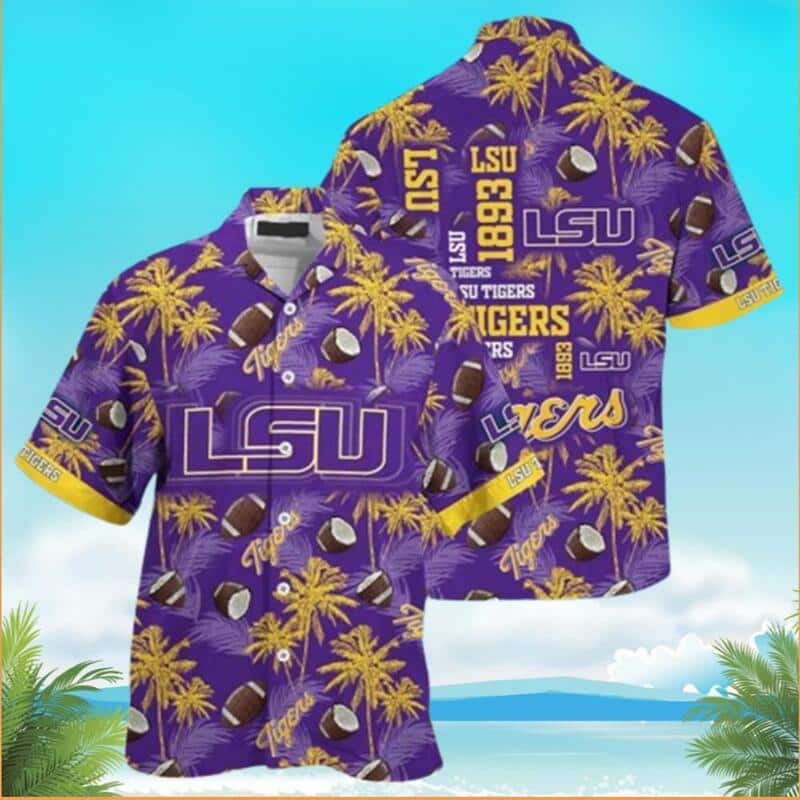 LSU Tigers Hawaiian Shirt Father's Day Gift For Beach Lovers