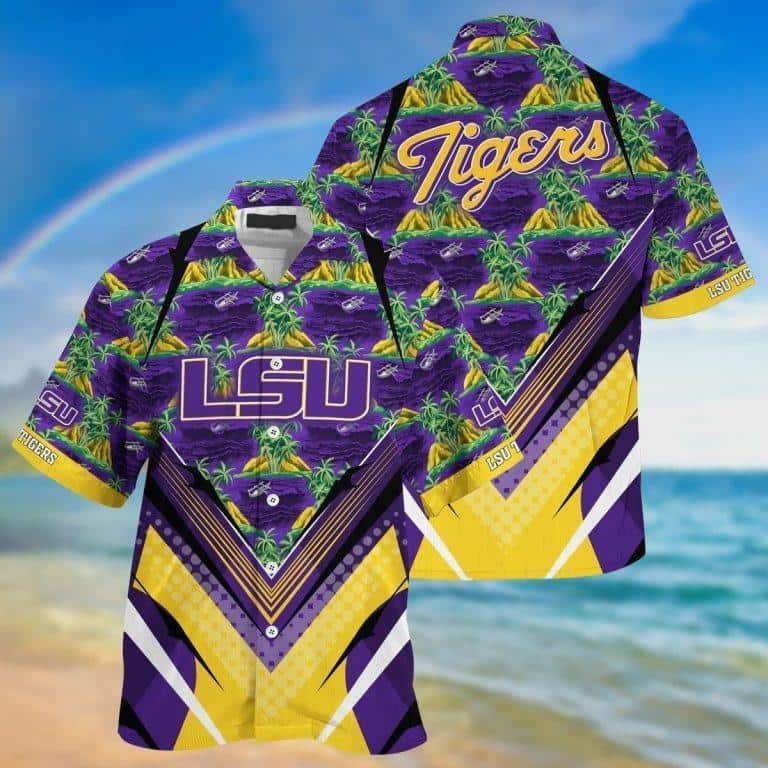 LSU Tigers Hawaiian Shirt Beach Gift For Sports Lovers