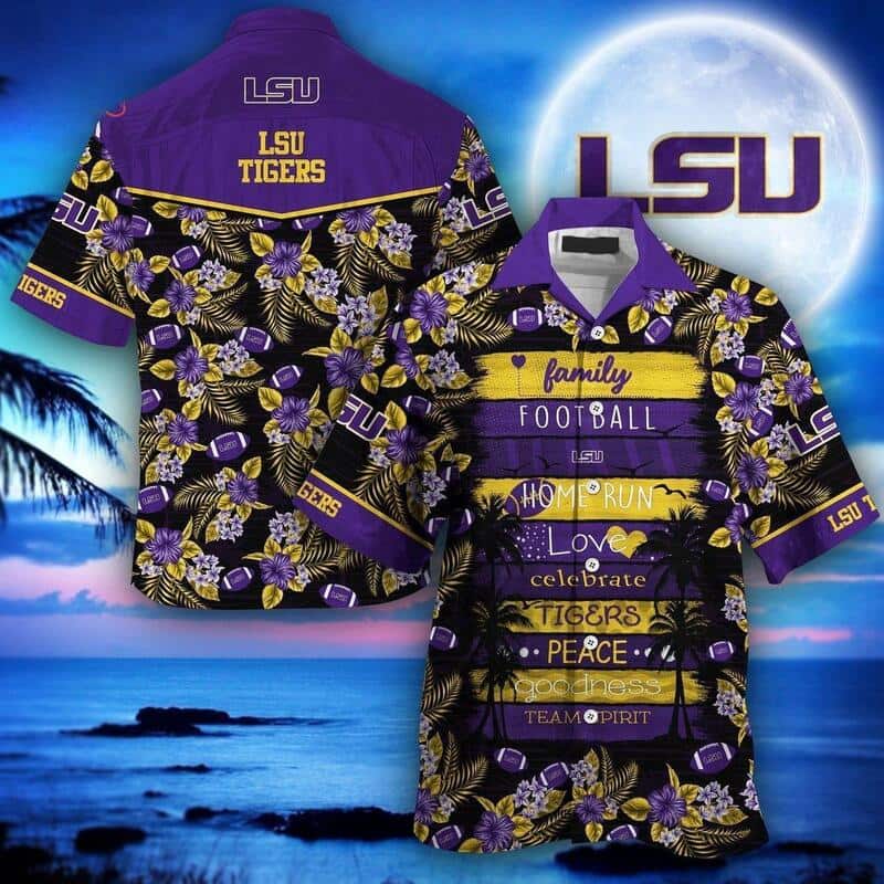 LSU Tigers Hawaiian Shirt Gift For Beach Vacation