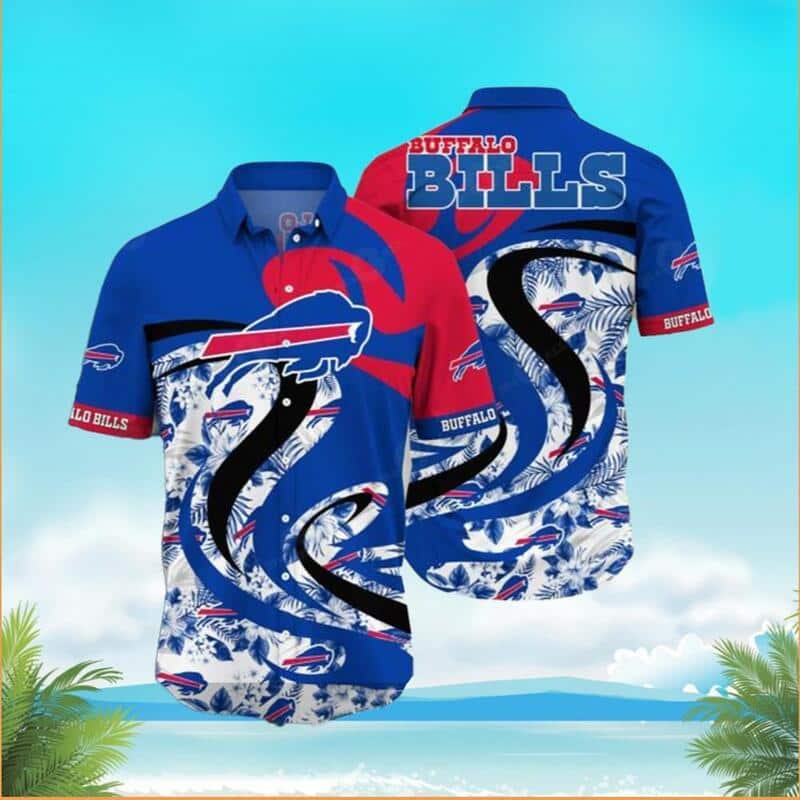 NFL Buffalo Bills Hawaiian Shirt Hibiscus Flowers Pattern Beach Gift For Sport Fans