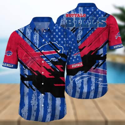 Buffalo Bills Hawaiian Shirt American Flag Summer Gift For Friend