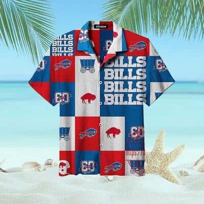 Buffalo Bills Hawaiian Shirt Football Logo Collection Plaid Pattern