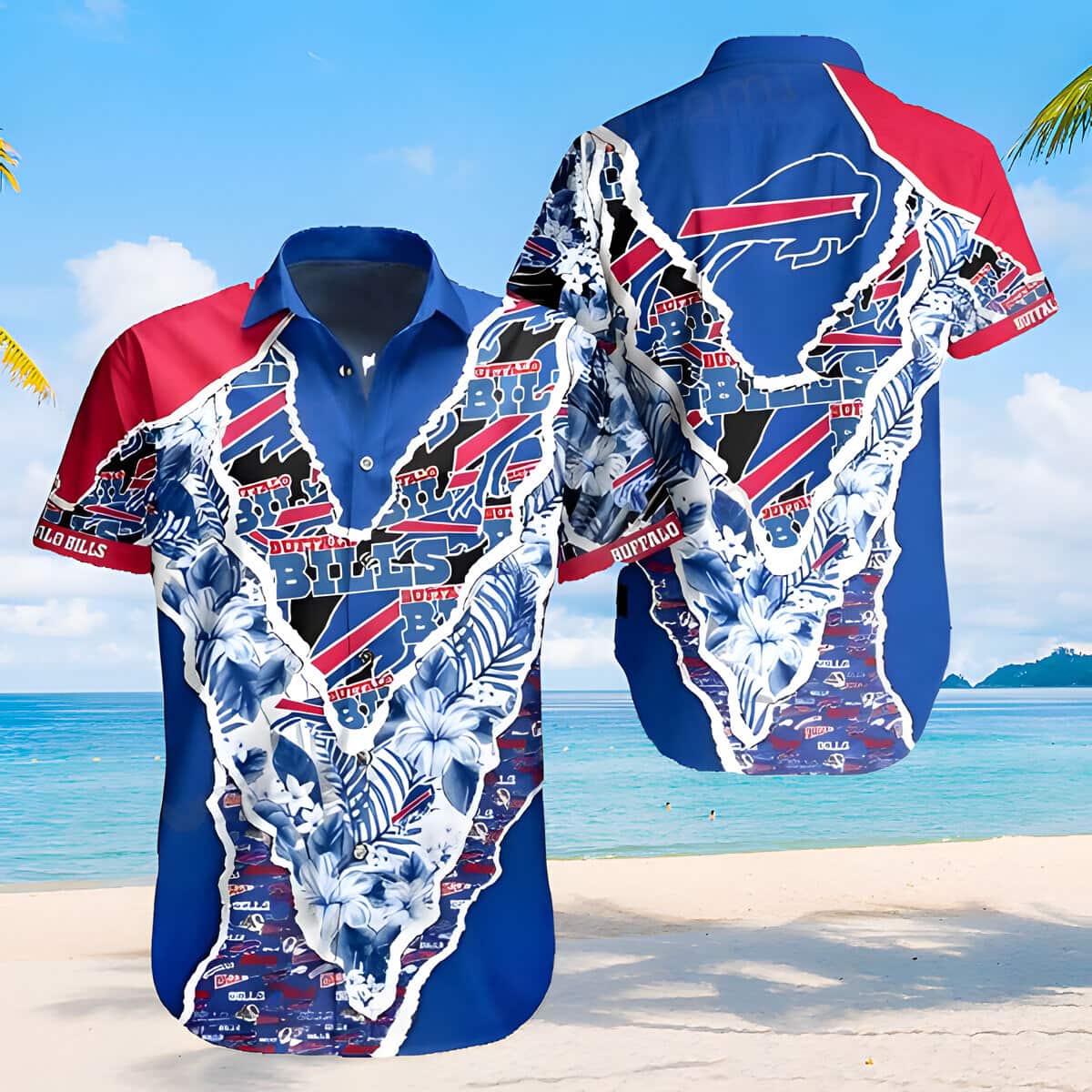 Buffalo Bills Hawaiian Shirt Father's Day Gift For Beach Lovers