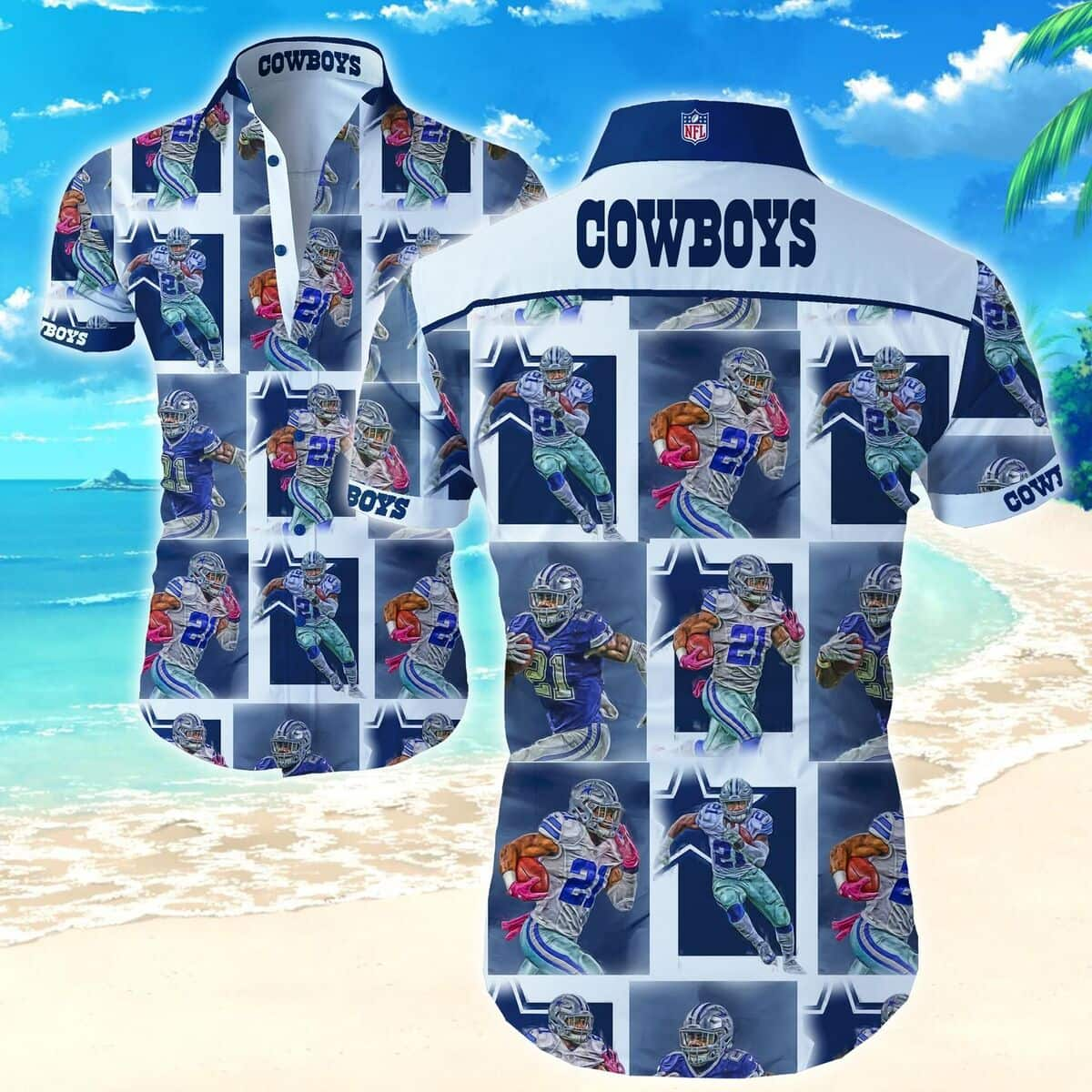 Nfl Dallas Cowboys Hawaiian Shirt Beach Vacation Gift