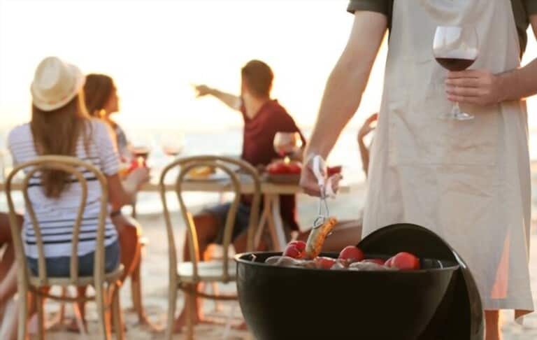 BBQ party on the beach BBQ party on the beach