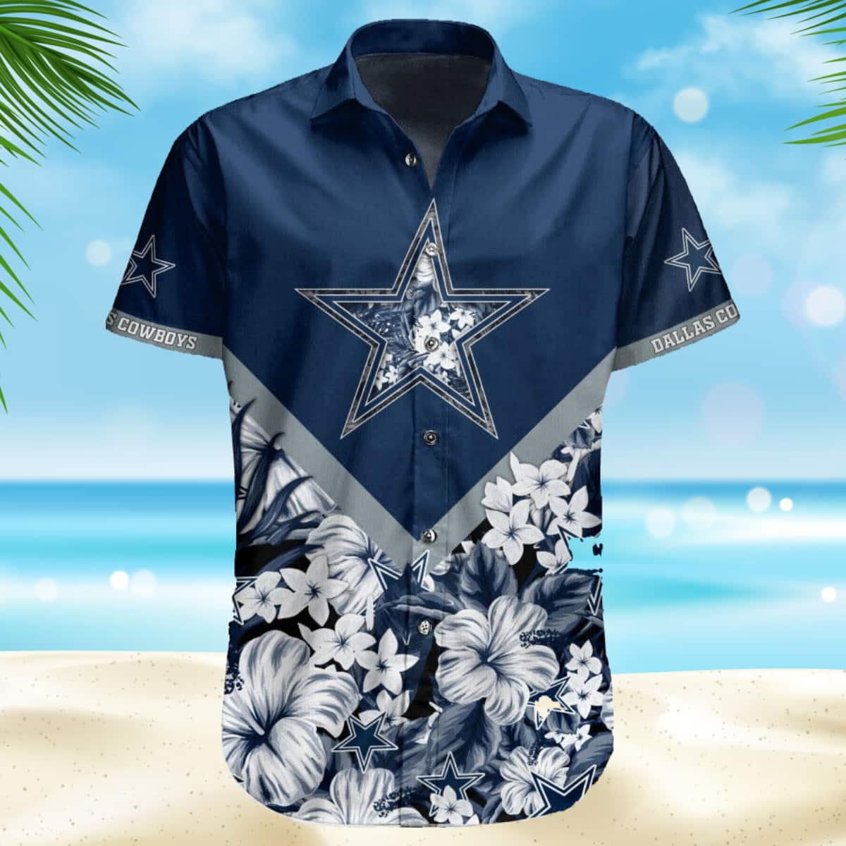 Mickey And Floral Dallas Cowboys NFL Summer Hawaiian Shirt