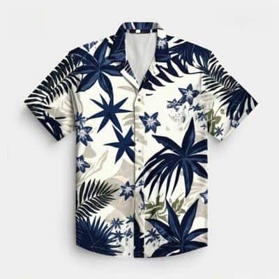 Tropical Leaves Pattern Hawaiian Shirt