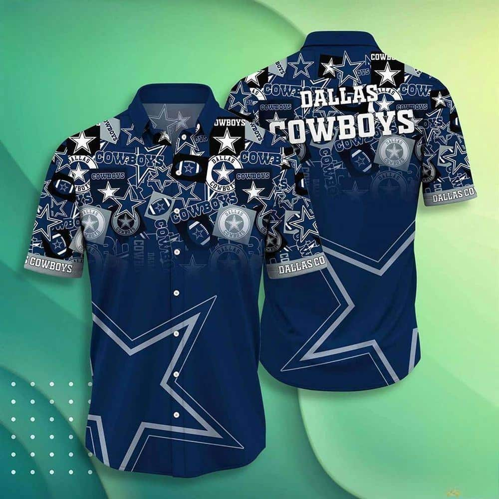 Dallas Cowboys Hawaiian Shirt Summer Tropical Pattern Gift For Sports  Enthusiast