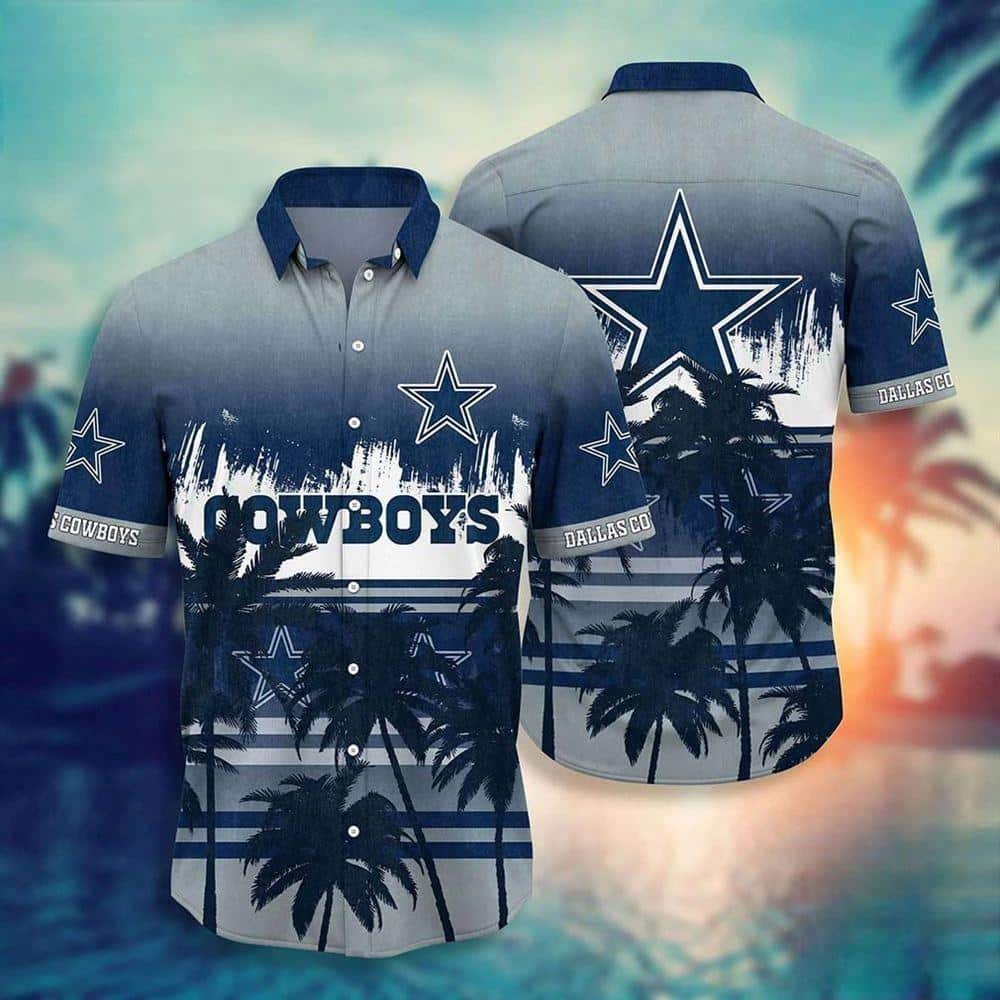 Dallas Cowboys Hawaiian Shirt Summer Tropical Pattern Gift For Sports Enthusiast