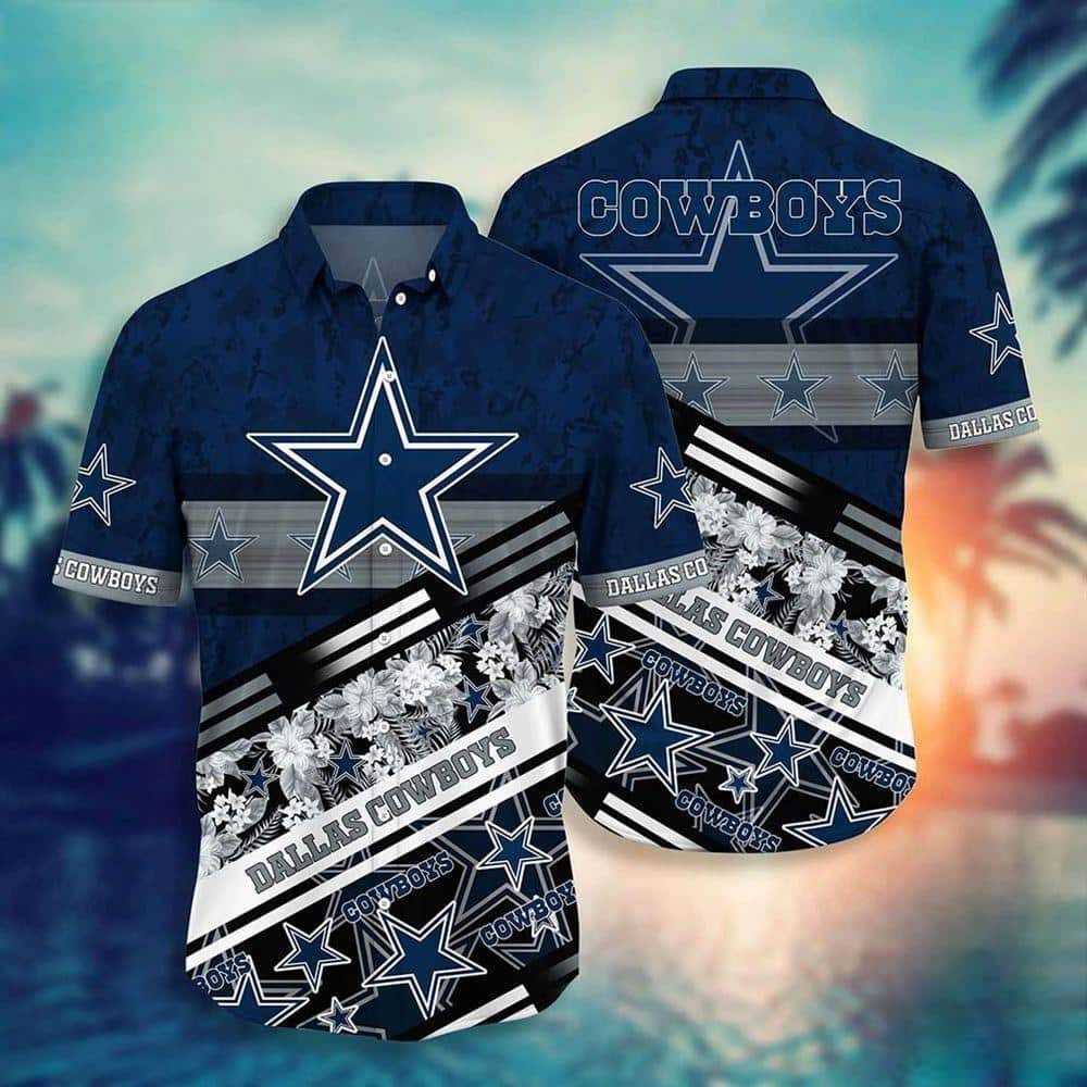 NFL Dallas Cowboys Hawaiian Shirt Tropical Pattern All Over Print