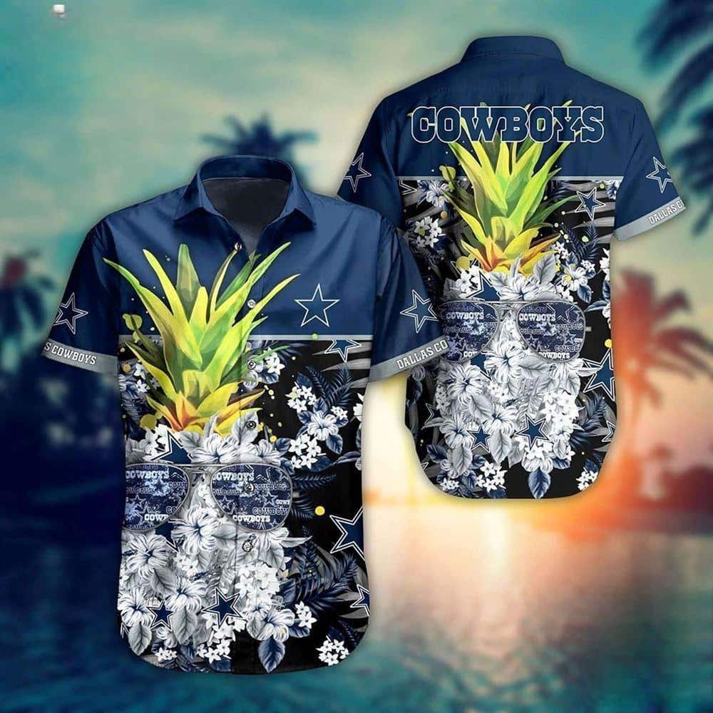 NFL Dallas Cowboys Hawaiian Shirt Pineapple Tropical Pattern