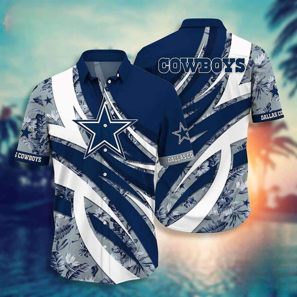 NFL Dallas Cowboys Hawaiian Shirt Tropical Pattern Trendy Summer Gift