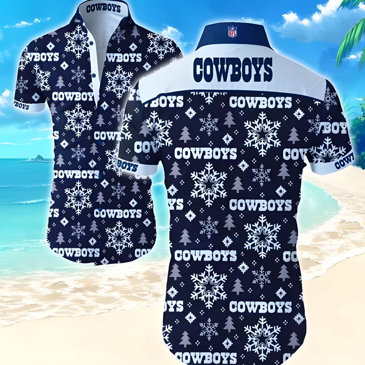 NFL Dallas Cowboys Hawaiian Shirt Christmas Gift For Beach Lovers