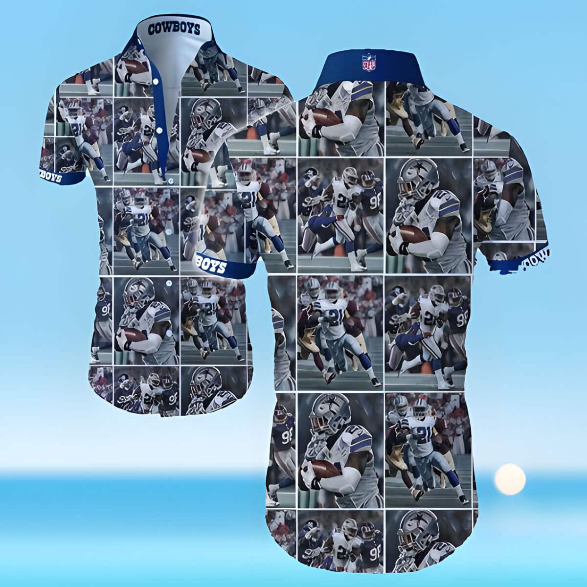 NFL Dallas Cowboys Hawaiian Shirt Beach Gift For Football Players