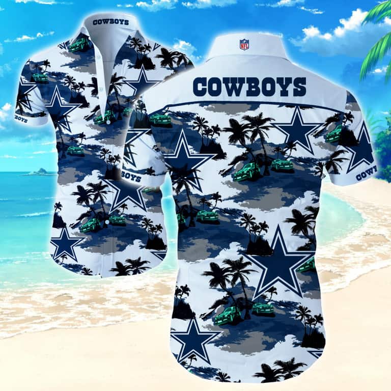 Dallas Cowboys Hawaiian Shirt Beach Pattern Gift For Football Fans