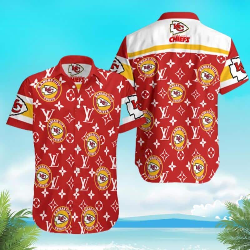 Kansas City Chiefs Louis Vuitton Pattern Hawaiian Shirt