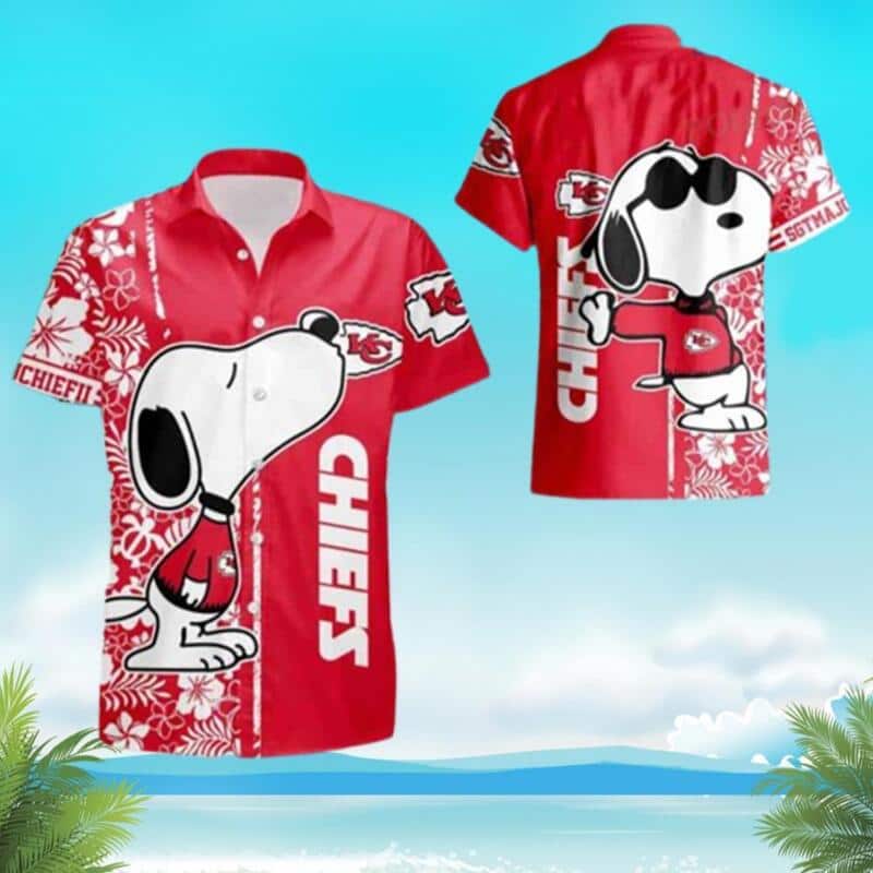 Snoopy Kansas City Chiefs Hawaiian Shirt Beach Gift For Friend