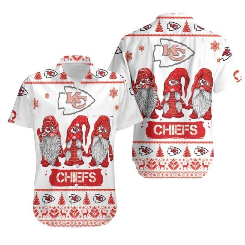 Kansas City Chiefs Hawaiian Shirt Gnomes Christmas Pattern