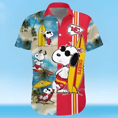 Cool Snoopy Surfing Kansas City Chiefs Hawaiian Shirt