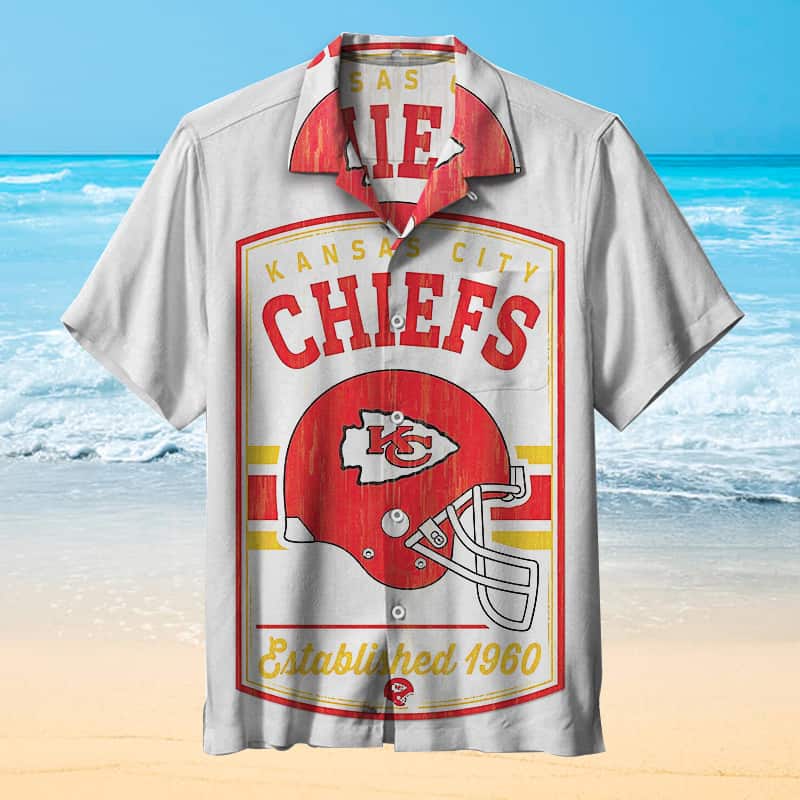 Kansas City Chiefs Established 1960 Hawaiian Shirt Gift For Football Fans