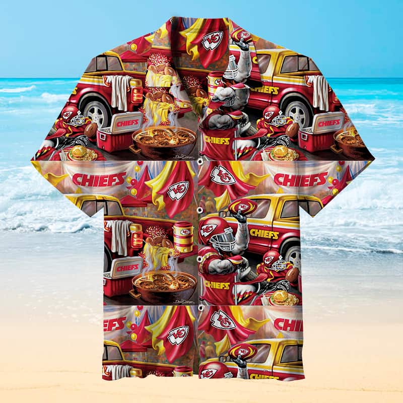 Kansas City Chiefs Hawaiian Shirt Football Gift For Players