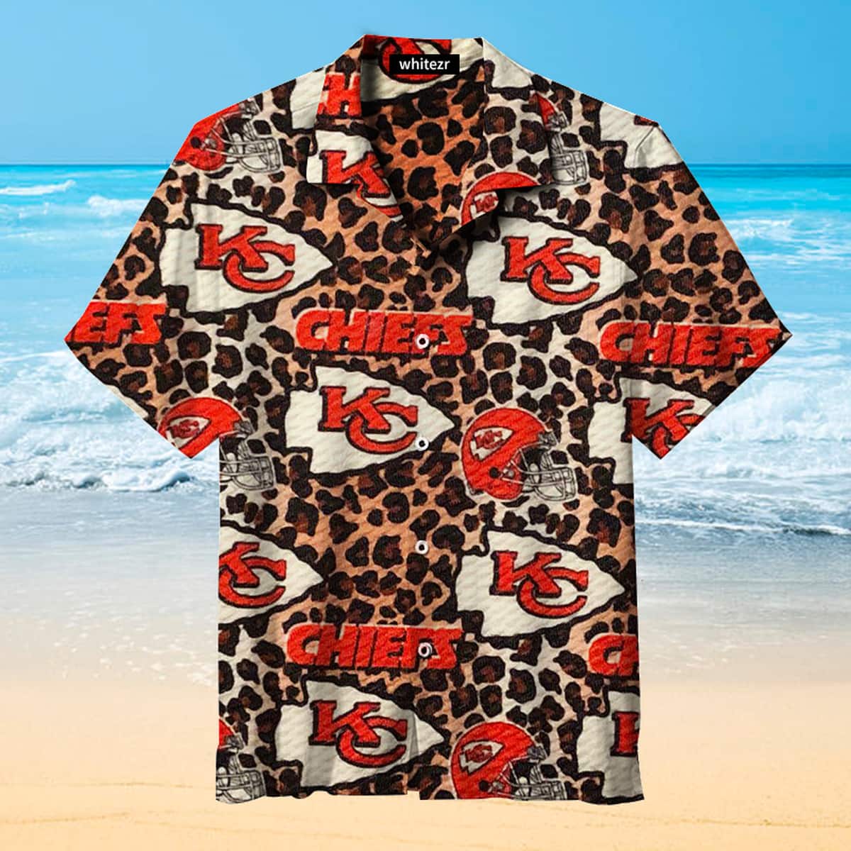 Kansas City Chiefs Hawaiian Shirt Leopard Pattern All Over Print