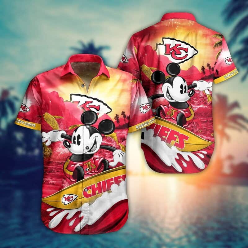 Cool Disney Mickey Mouse Kansas City Chiefs Hawaiian Shirt