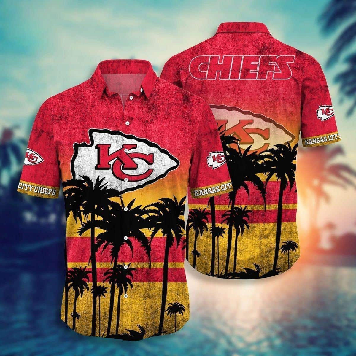 Kansas City Chiefs Hawaiian Shirt Beach Vacation Gift