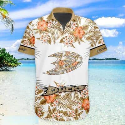 NHL Anaheim Ducks Hawaiian Shirt Summer Beach Gift
