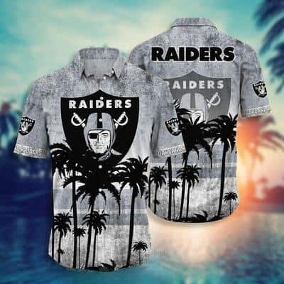 Vintage NFL Las Vegas Raiders Hawaiian Shirt Beach Lovers Gift