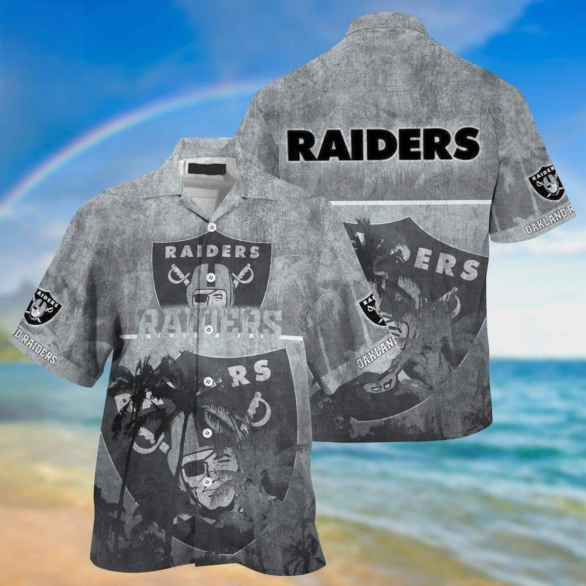NFL Las Vegas Raiders Hawaiian Shirt Summer Beach Gift