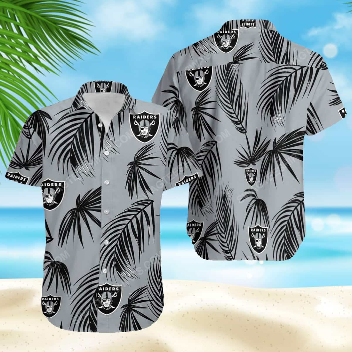 NFL Las Vegas Raiders Hawaiian Shirt Beach Gift For Dad