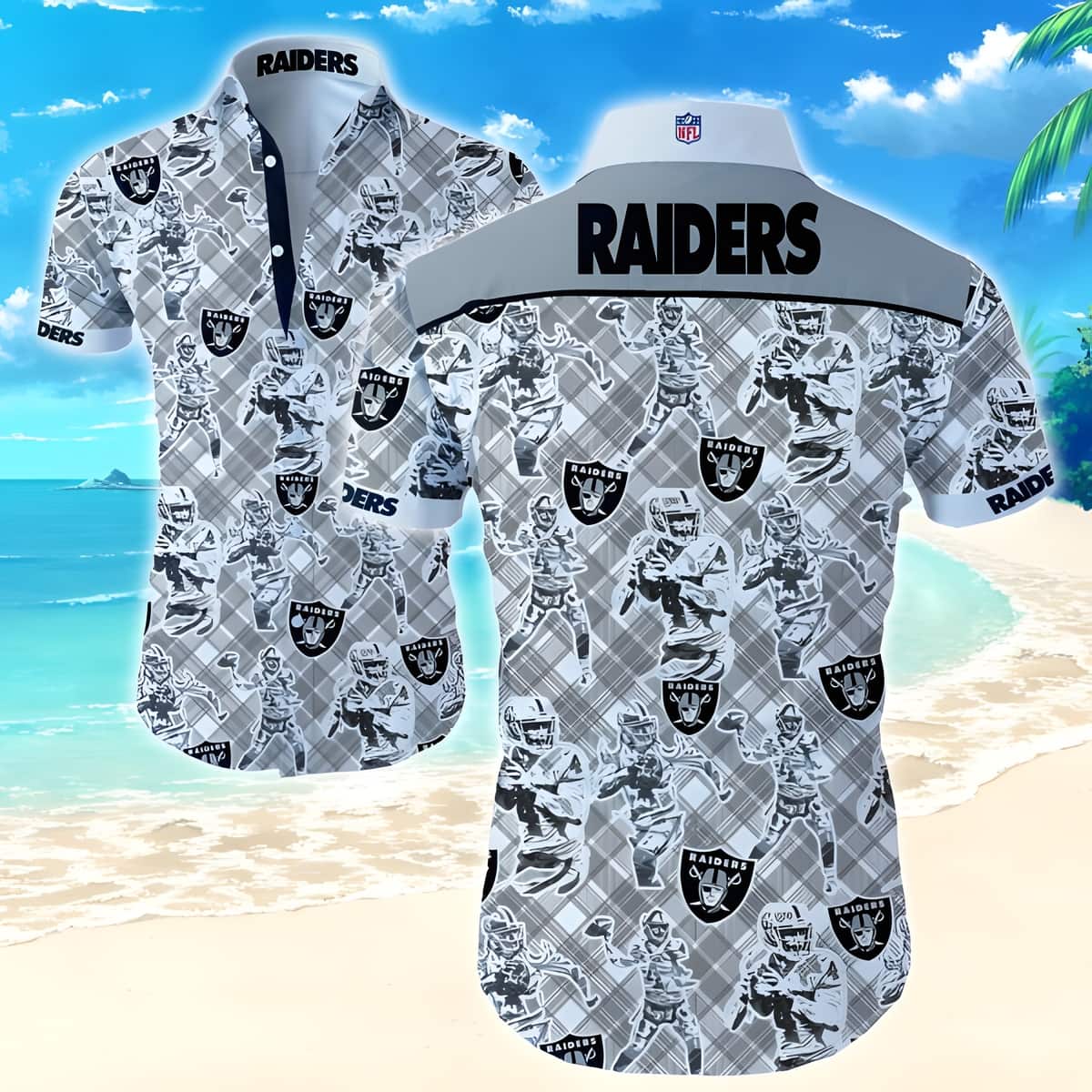 NFL Las Vegas Raiders Hawaiian Shirt Gift For Football Players