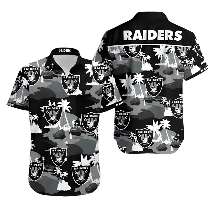 NFL Las Vegas Raiders Hawaiian Shirt Birthday Gift For Football Fans