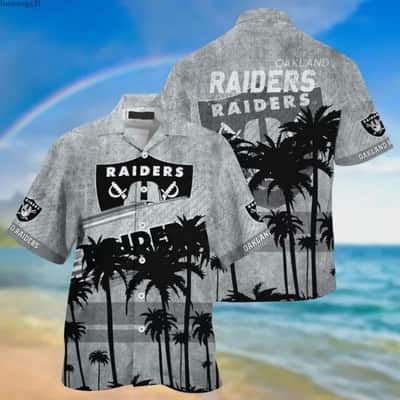 Vintage Las Vegas Raiders Hawaiian Shirt Gift For Beach Trip