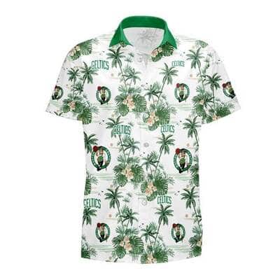 Boston Celtics Hawaiian Shirt Tropical Flower Pattern Best Basketball Gift
