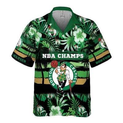 NBA Boston Celtics Hawaiian Shirt Summer Flower Pattern