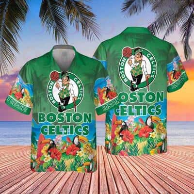 Boston Celtics Hawaiian Shirt Beach Gift For Him