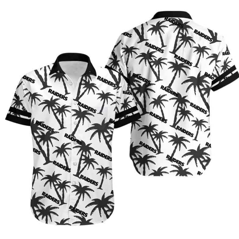 Las Vegas Raiders Hawaiian Shirt Coconut Tree All Over Print