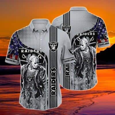 Halloween Jason Voorhees Las Vegas Raiders Hawaiian Shirt Gift For Football Fans