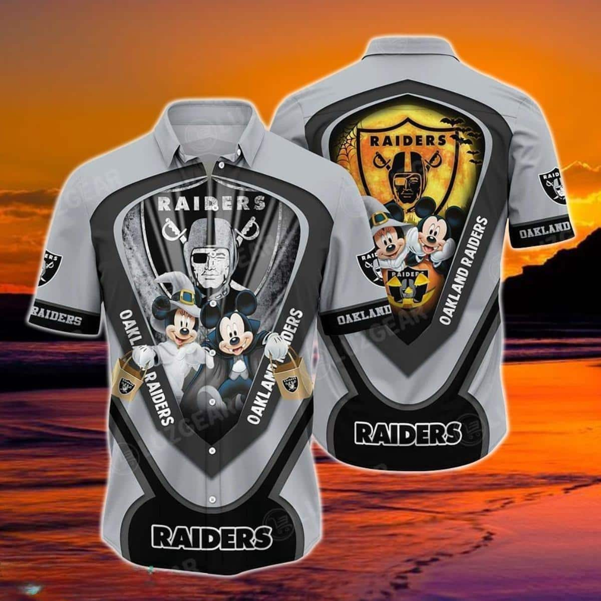 Las Vegas Raiders NFL Flower Classic Full Printed Hawaiian Shirt