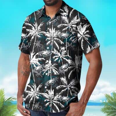 Philadelphia Eagles Hawaiian Shirt Coconut Tree Best Beach Gift