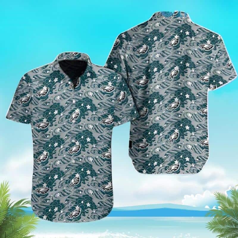 Philadelphia Eagles Hawaiian Shirt Beach Gift For Friend