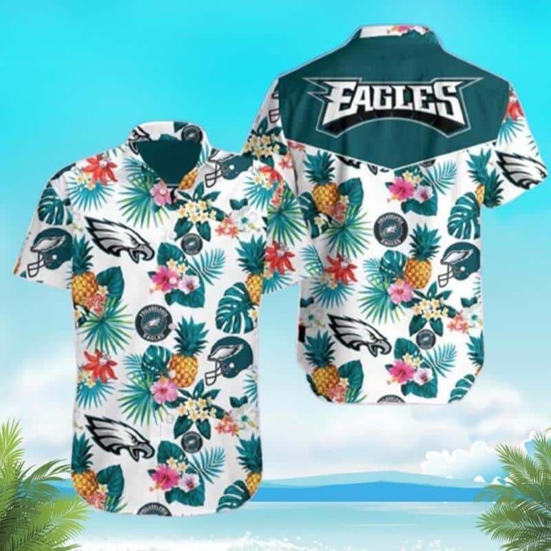 Pineapple Pattern NFL Philadelphia Eagles Hawaiian Shirt